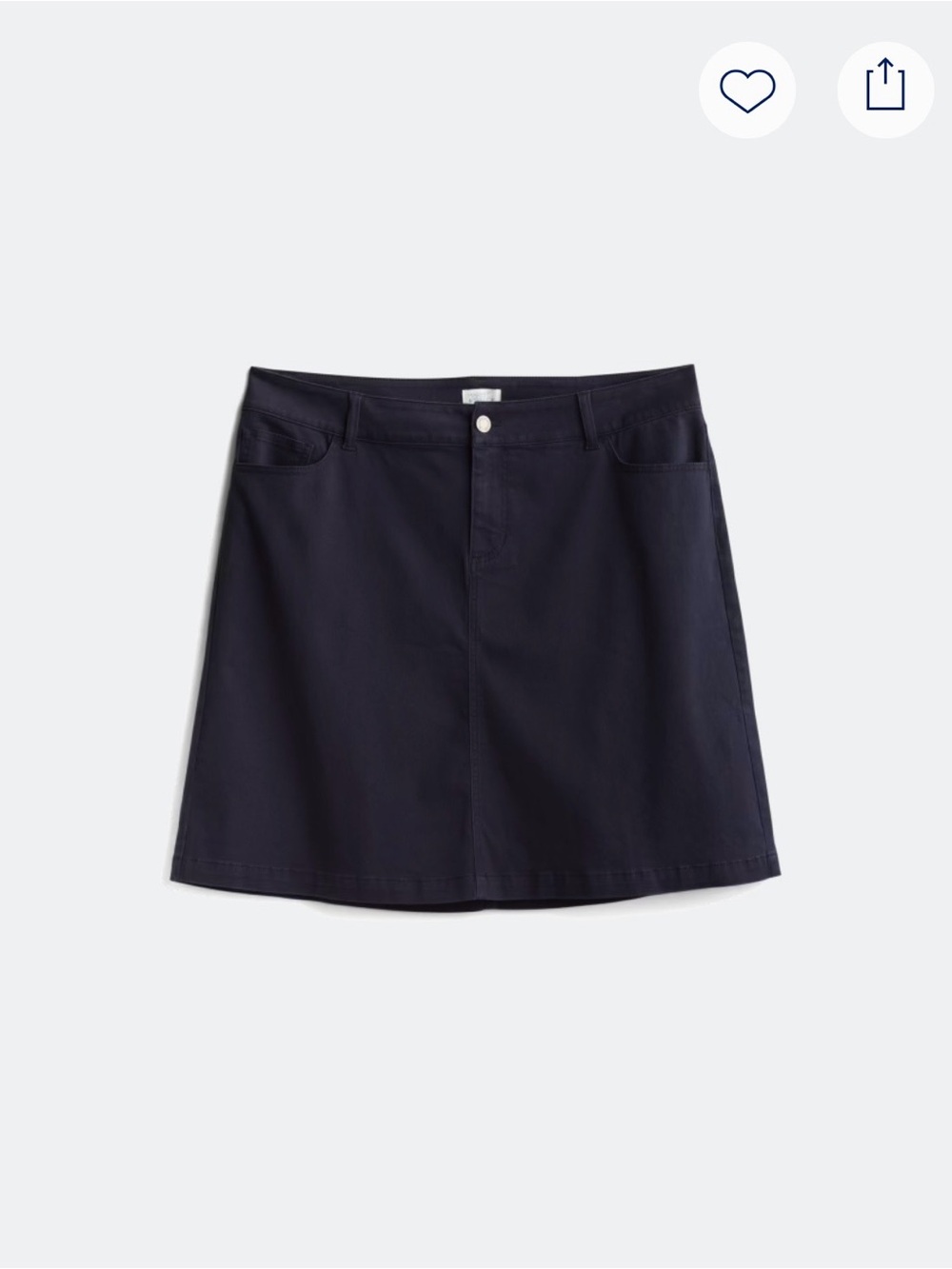 Market & Spruce Tandy Mini Skirt Size 18W Navy Blue